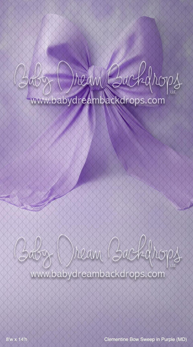 Clementine Bow Sweep in Purple (MD)