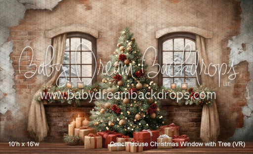 Coach House Christmas Window with Tree (VR)