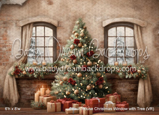 Coach House Christmas Window with Tree (VR)