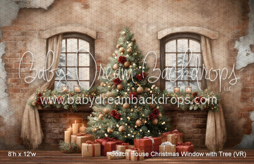 Coach House Christmas Window with Tree (VR)
