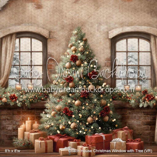 Coach House Christmas Window with Tree (VR)