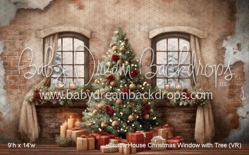 Coach House Christmas Window with Tree (VR)