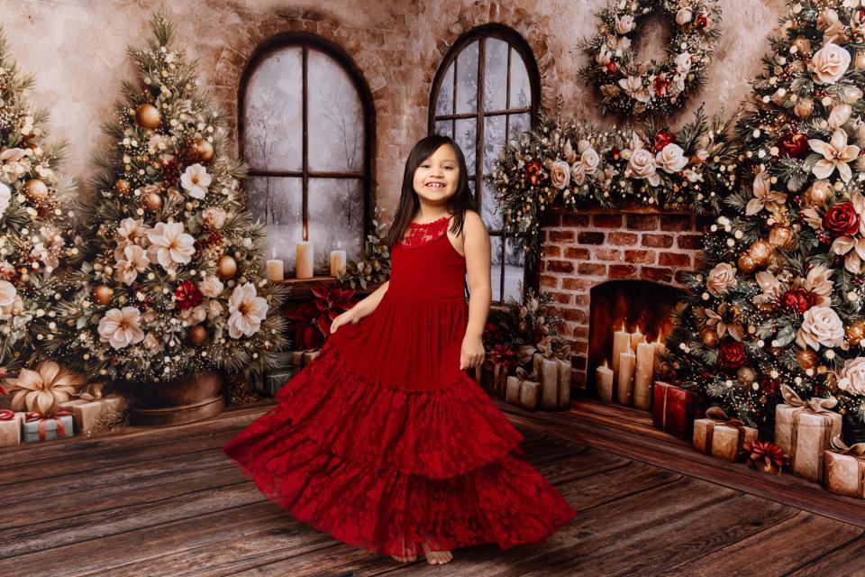 Room Coach House Christmas Fireplace + Coach House Christmas Window with Tree + Queen Anne Christmas Floor (VR)