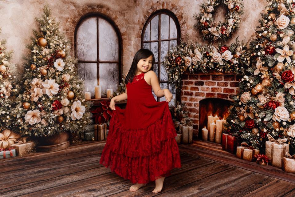 Room Coach House Christmas Fireplace + Coach House Christmas Window with Tree + Queen Anne Christmas Floor (VR)