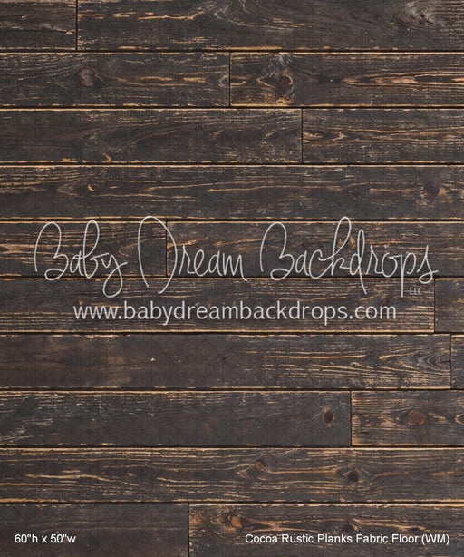 Cocoa Rustic Planks Fabric Floor (WM)
