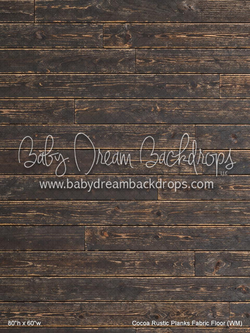 Cocoa Rustic Planks Fabric Floor (WM)