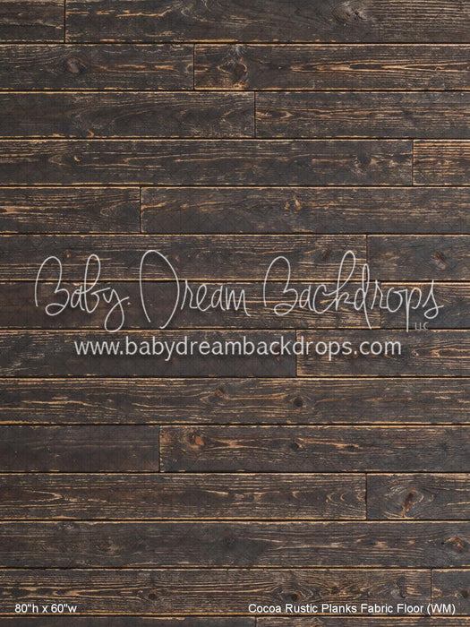 Cocoa Rustic Planks Fabric Floor (WM)