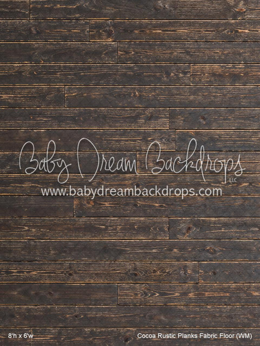 Cocoa Rustic Planks Fabric Floor (WM)