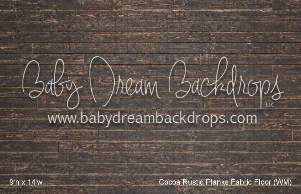 Cocoa Rustic Planks Fabric Floor (WM)