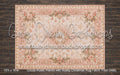 Cocoa Rustic Planks with Rosey Christmas Rug Fabric Floor (WM)