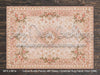 Cocoa Rustic Planks with Rosey Christmas Rug Fabric Floor (WM)