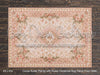 Cocoa Rustic Planks with Rosey Christmas Rug Fabric Floor (WM)