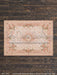 Cocoa Rustic Planks with Rosey Christmas Rug Fabric Floor (WM)