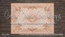 Cocoa Rustic Planks with Rosey Christmas Rug Fabric Floor (WM)