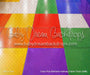 Color Pop Rainbow Hallway Fabric Floor (WM)