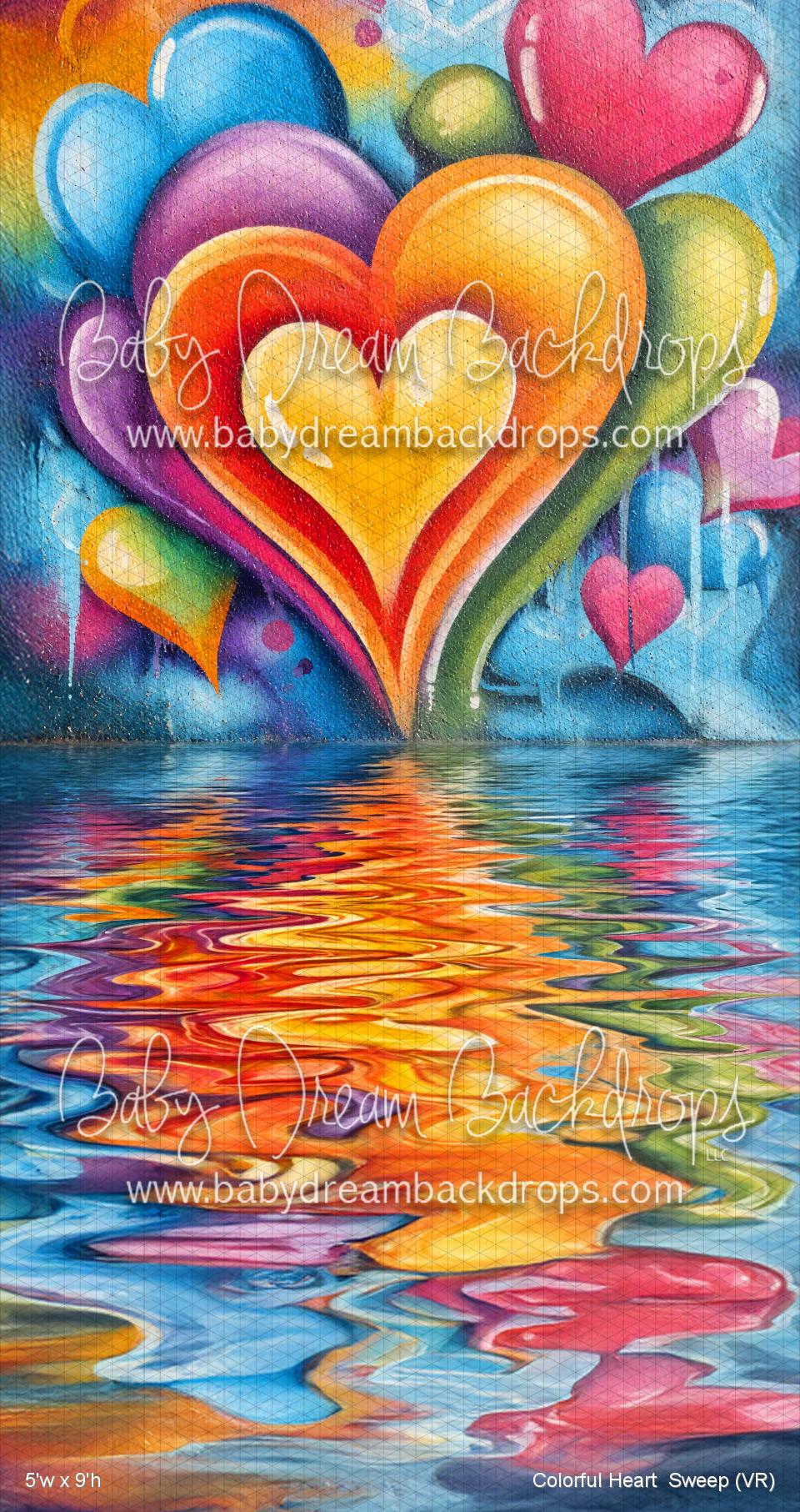 Colorful Heart Sweep (VR) — Baby Dream Backdrops