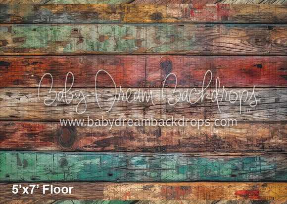 Colorful Wood Fabric Floor (WM)