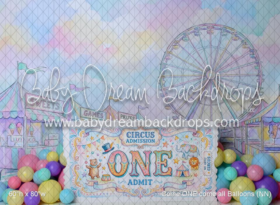 Come ONE come all Balloons (NN)