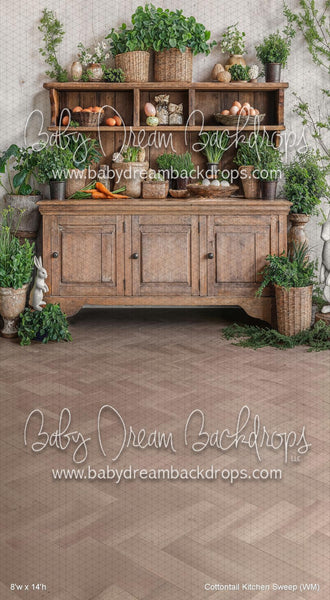 X Drop Cottontail Kitchen Sweep (WM)
