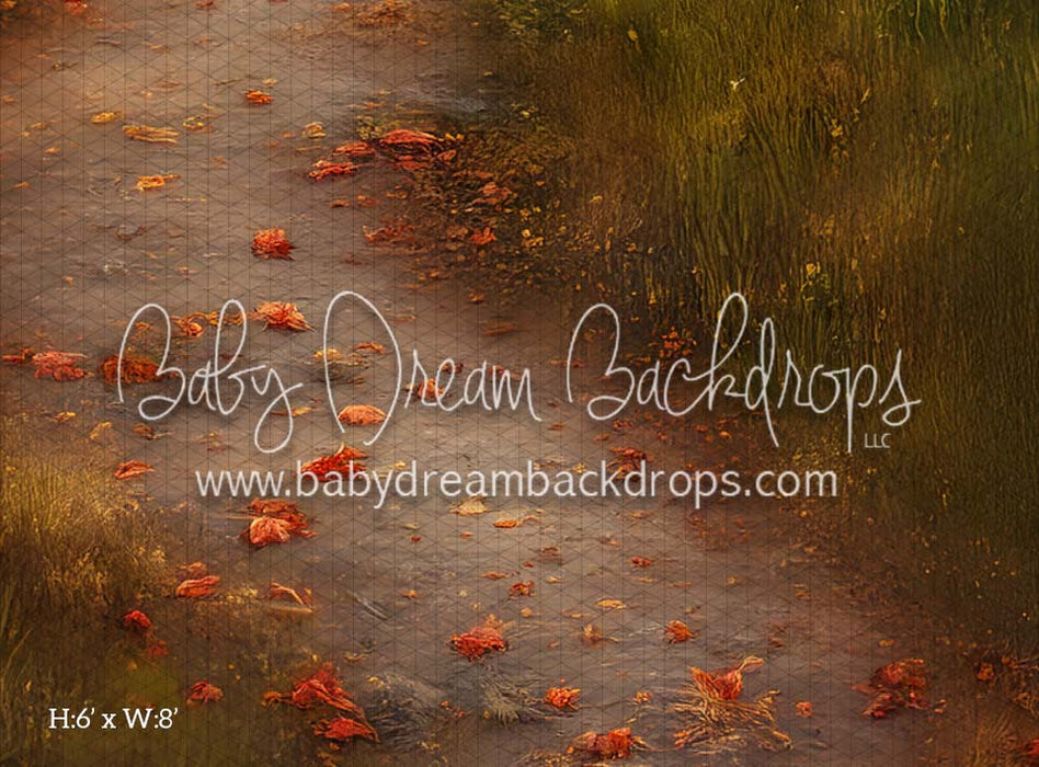 Country Autumn Road Fabric Floor (CM)