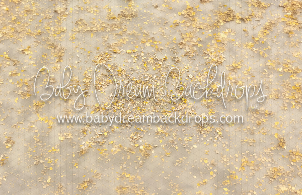 Country Pumpkins Painted Leaves Fabric Floor (MD)