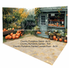 Fabric Room Country Pumpkins Stand + Country Pumpkins Garden + Country Pumpkins Painted Leaves Floor