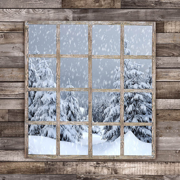 Country Christmas Winter Window - JA