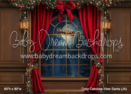 Cozy Caboose View Santa (JA)