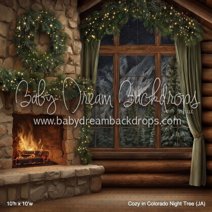 Cozy in Colorado Night Tree (JA)