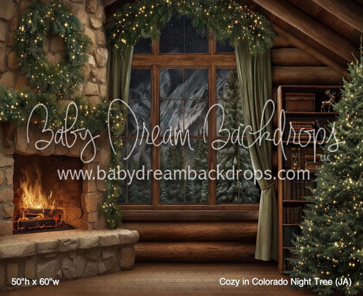 Cozy in Colorado Night Tree (JA)