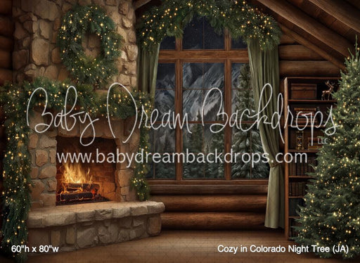 Cozy in Colorado Night Tree (JA)