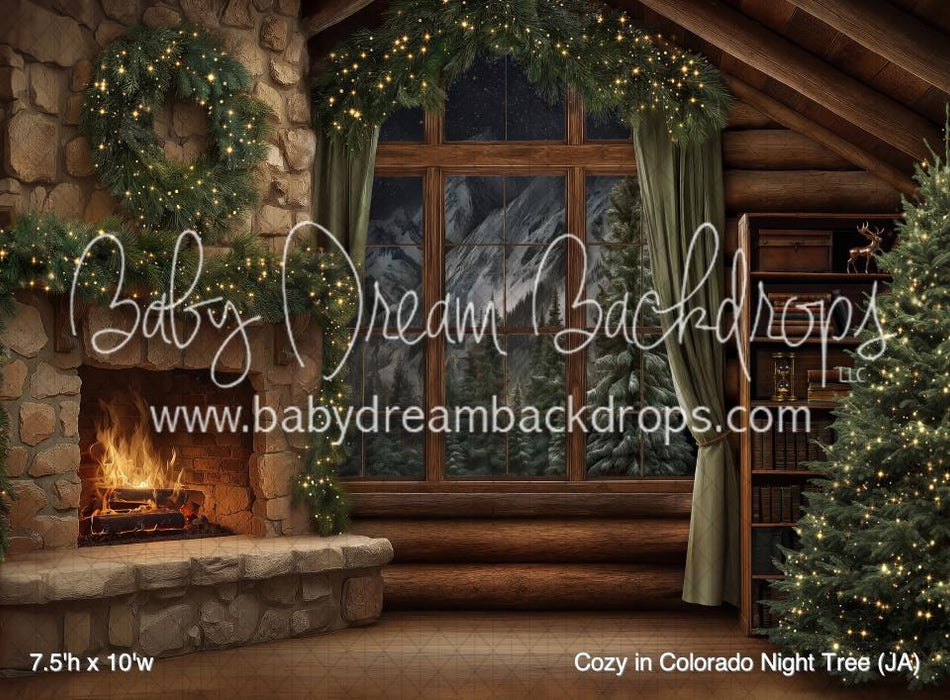 Cozy in Colorado Night Tree (JA)
