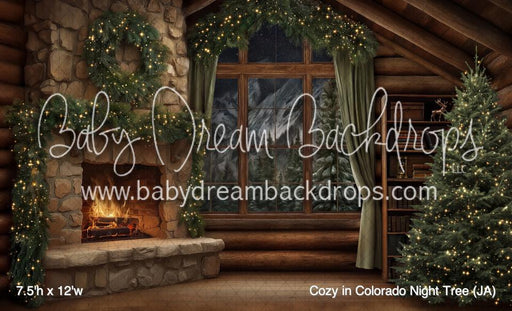 Cozy in Colorado Night Tree (JA)