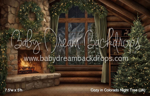 Cozy in Colorado Night Tree (JA)