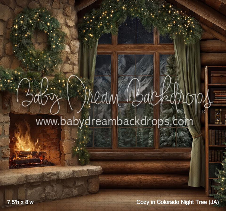 Cozy in Colorado Night Tree (JA)