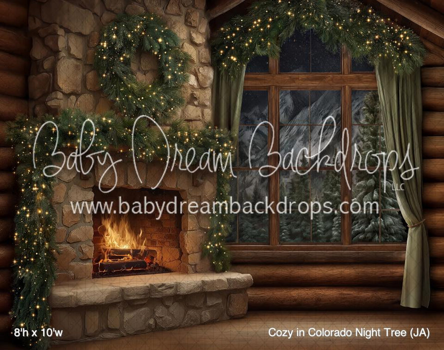 Cozy in Colorado Night Tree (JA)