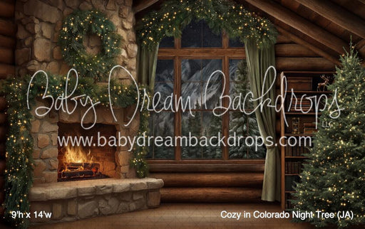 Cozy in Colorado Night Tree (JA)