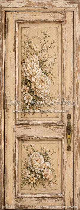 Cream Vintage Garden Door Left Skinny (WM)