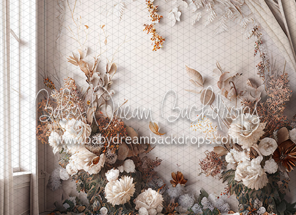 Creamy Painted Autumn Wall (MD)