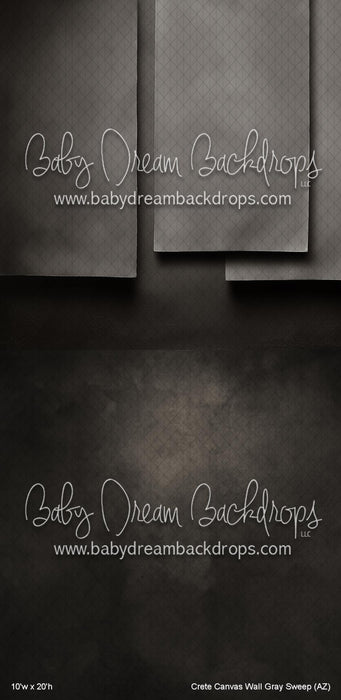 Crete Canvas Wall Gray Sweep (AZ)