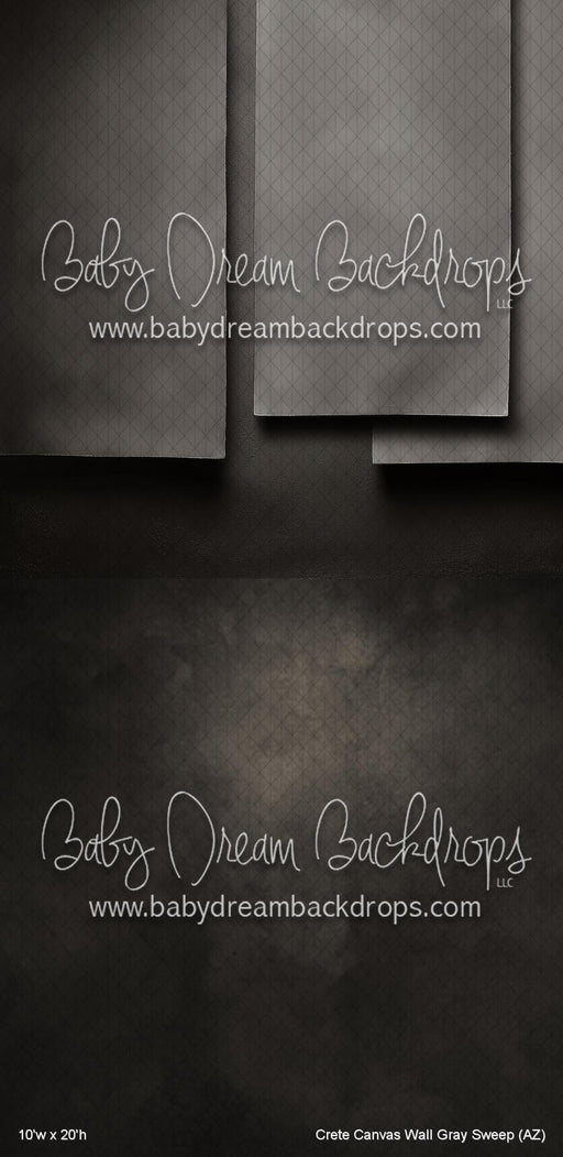 Crete Canvas Wall Gray Sweep (AZ)