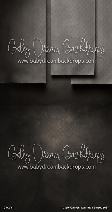 Crete Canvas Wall Gray Sweep (AZ)