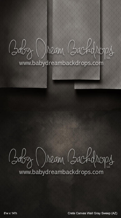 Crete Canvas Wall Gray Sweep (AZ)