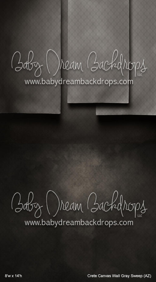 Crete Canvas Wall Gray Sweep (AZ)