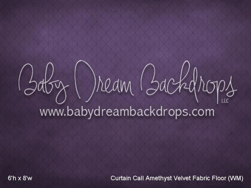 Curtain Call Amethyst Velvet Fabric Floor (WM)