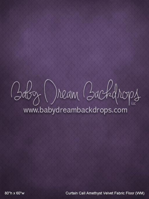 Curtain Call Amethyst Velvet Fabric Floor (WM)
