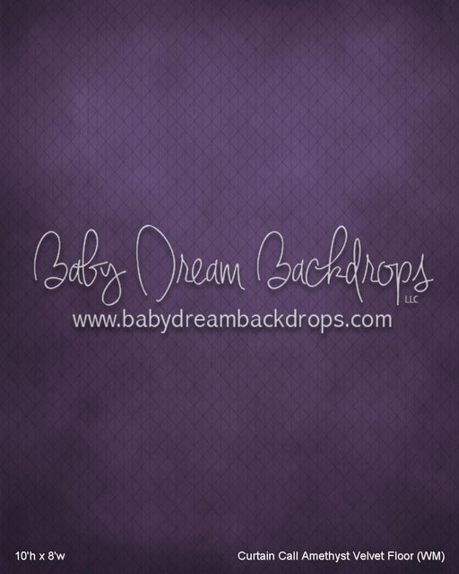 Curtain Call Amethyst Velvet Fabric Floor (WM)