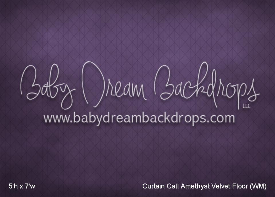 Curtain Call Amethyst Velvet Fabric Floor (WM)