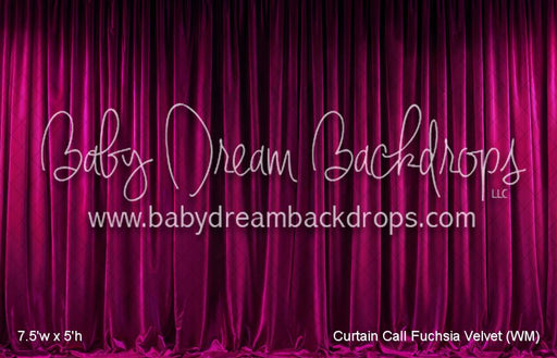 Curtain Call Fuchsia Velvet (WM)