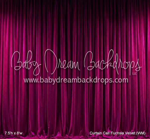 Curtain Call Fuchsia Velvet (WM)